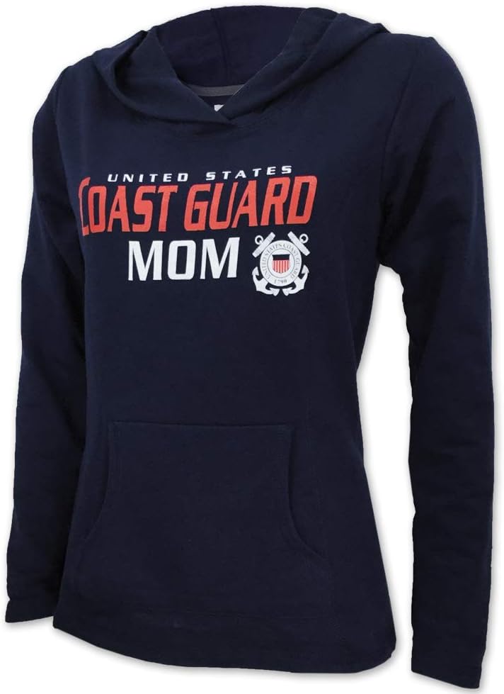 Armed Forces Gear Ladies United States Coast Guard Mom Hood