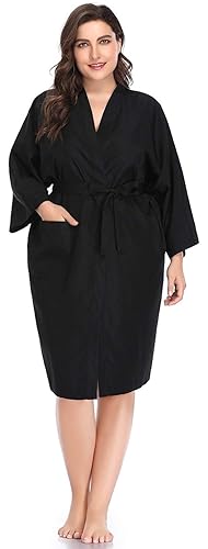 PERFEHAIR Bata de salón para clientes, capa de vestido de peluquería, color negro