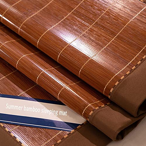 Carbonizado Bambu Verão De Férias Refrescando Topper Pad Colchão, Respirável Mahjong Bamboo Mat Smoo