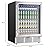EUHOMY 24 Inch Beverage Refrigerator, 180 Can Built-in or Freestanding Beverage Cooler, Under Counter Beer Fridge with Glass Door for Soda, Water, Wine - For Kitchen, Bar or Office.