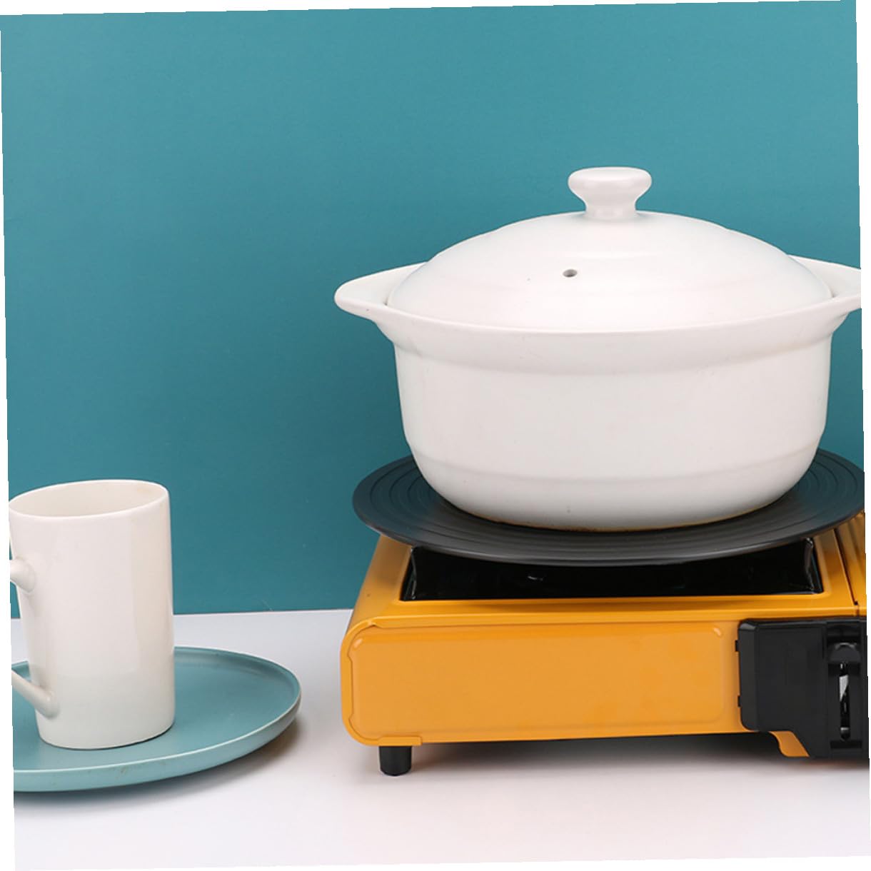 Difusor de Calor para Estufa de Gas 28 Cm Placa Redonda de Descongelación Rápida Acero Inoxidable Protección contra Quemaduras Auxiliar de Cocina Doméstica