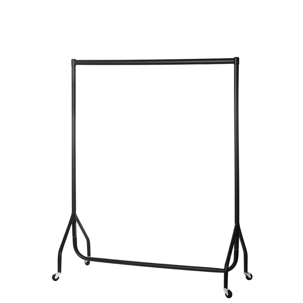 Buy Shopfitting Warehouse Black HeavyDuty Clothes Rail Hanging Rail with Wheels 4ft wide Online