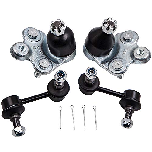 Maxpeedingrods 12 Pc Front Suspension Kit For Honda Civic 2006-2011, Front Lower Control Arms W/Ball Joints, Sway Bar End Links, Tie Rod End Links #TOP7