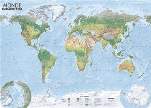 Carte du monde politique et physique pour comprendre la géographie facilement