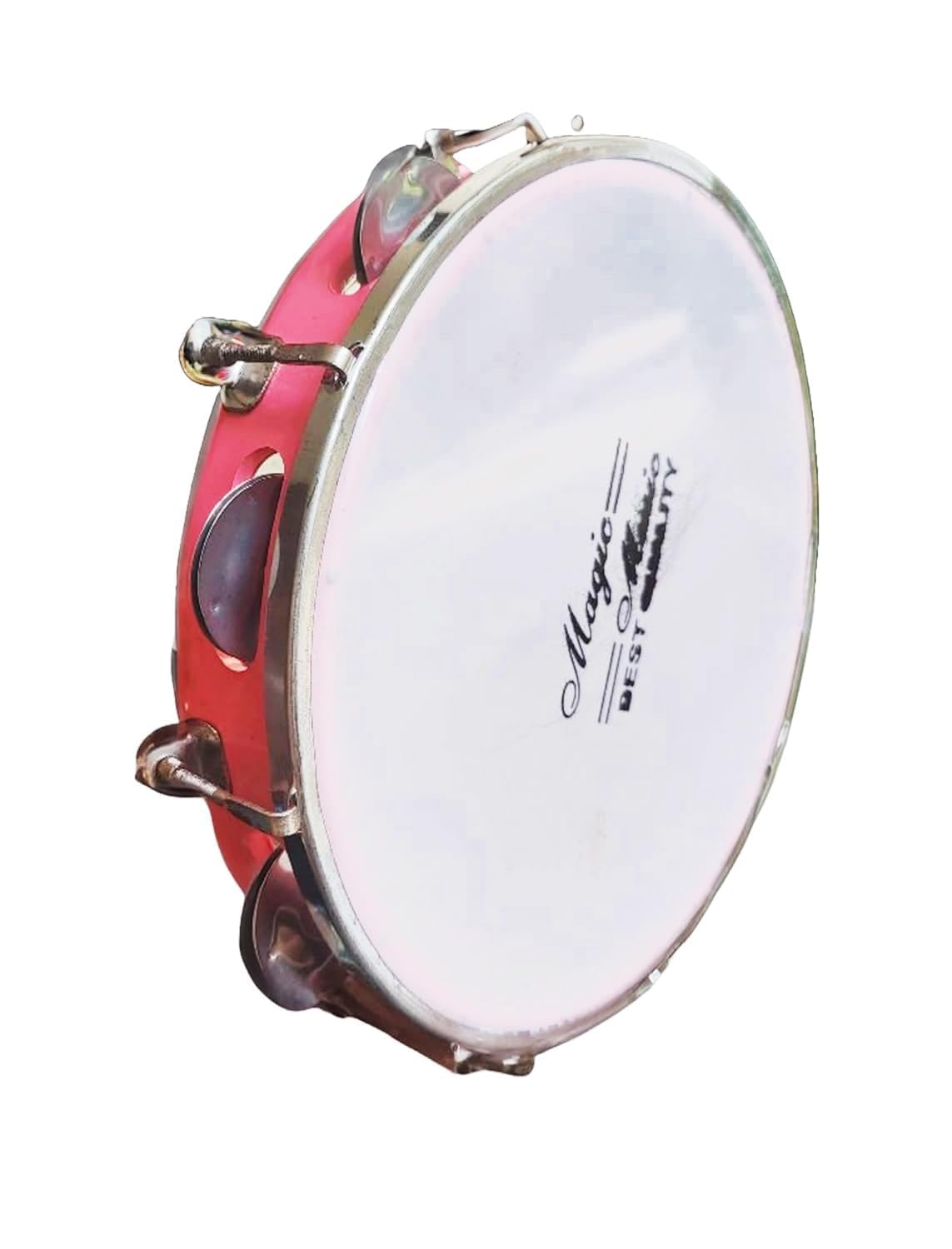 AOKO Dafli Musical Instrument - Handheld Tambourine, 10 Inch Fiber Dapli Percussion Instrument 3