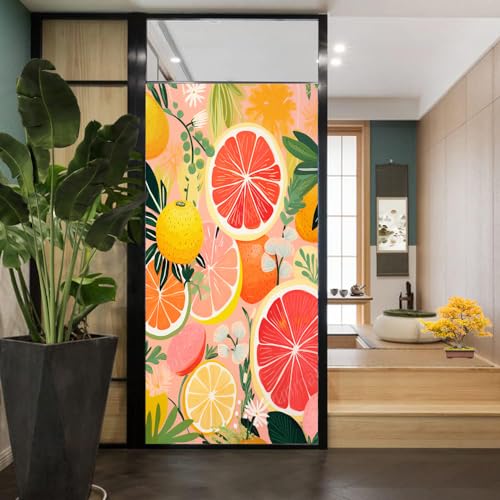 Vinilo decorativo con diseño de limones y naranjas 17.7x23.6 in miniatura 4