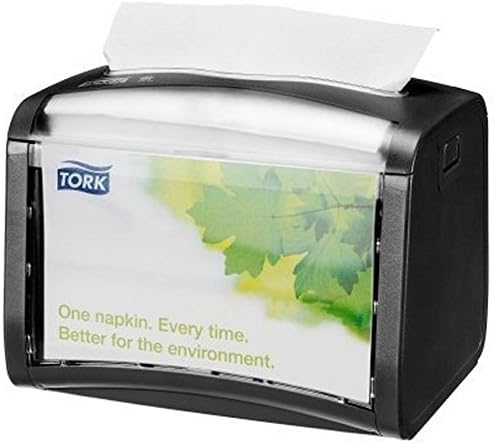Tork SCA Xpres snap Signature Napkin Dispenser 623200, Black, 8 x 6.5 x 6.5 inches