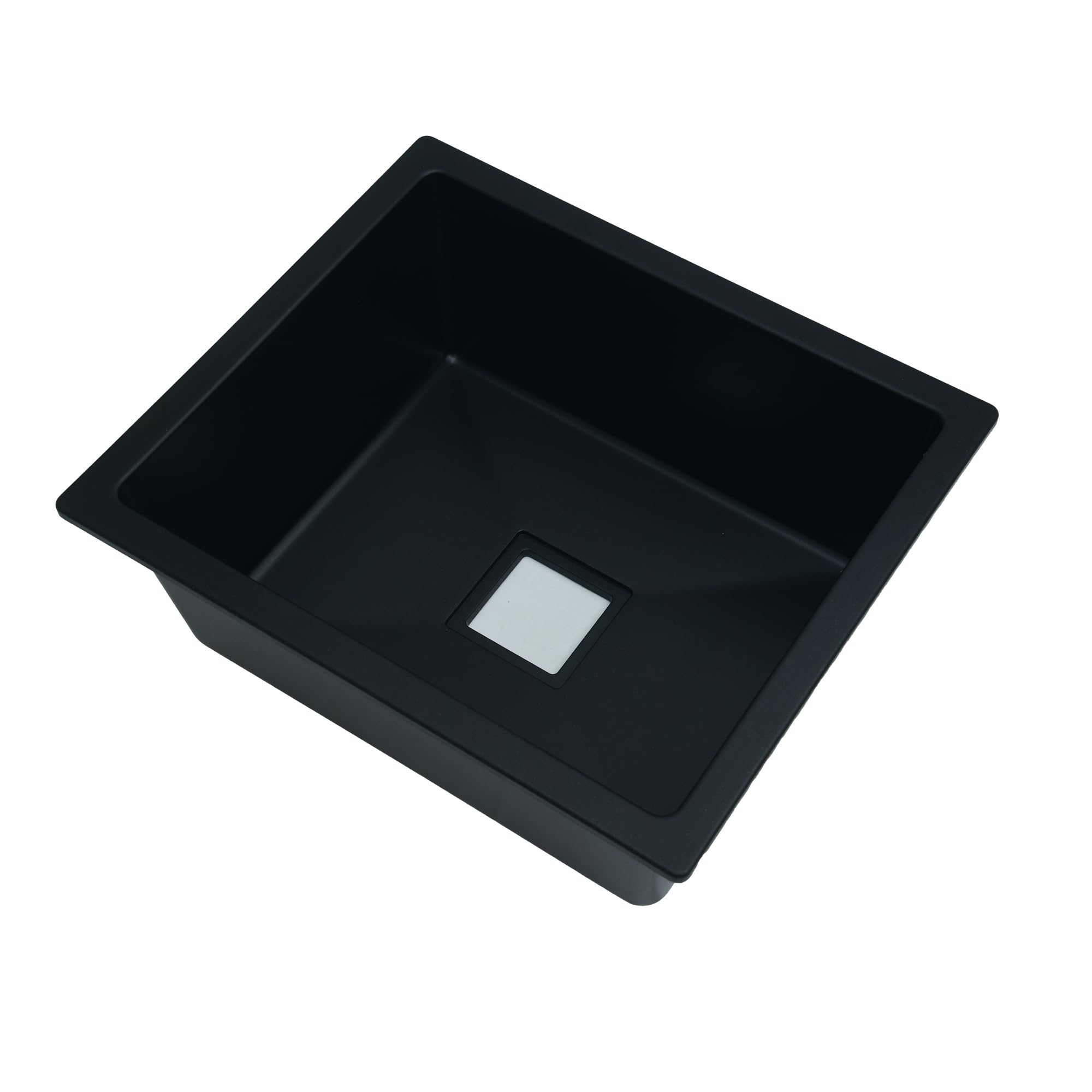 REMOTION Granite Sink with Drain Board - Matte Black -5 REMOTION Granite Sink with Drain Board - Matte Black -5
