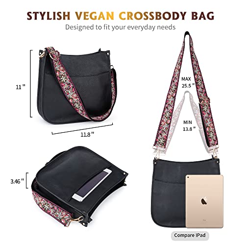 Viva Terry Vegan Leather Crossbody Fashion Shoulder Bag Purse with Adjustable Strap2