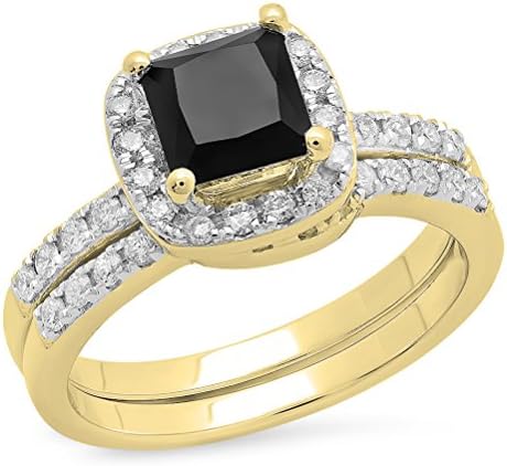Anillo de compromiso Dazzlingrock Collection en oro de 14 quilate...