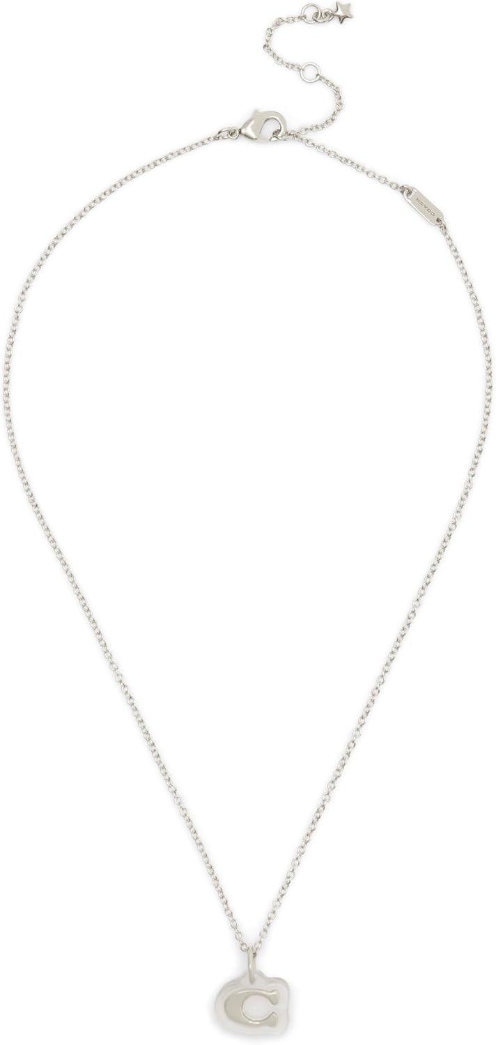 COACH Signature C Lucite Pendant Necklace