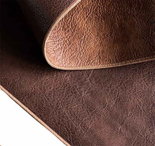Protégez Votre Table des Taches avec ce Chemin en Cuir Marron Foncé Enchanteur