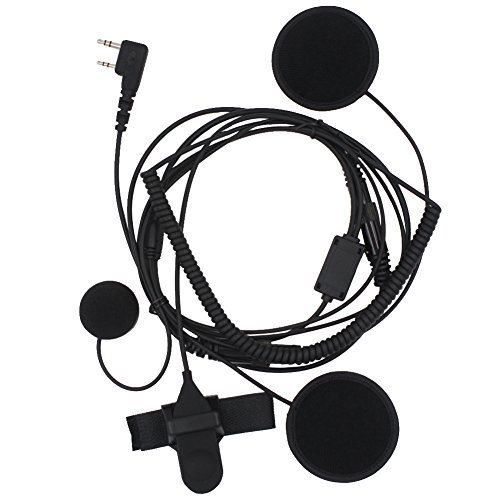 Aoer Full Face Earpiece Headset Mic Microphone For Two Way Radio Walkie Talkie Kenwood Linton Wouxun Baofeng Puxing Hyt #TOP23