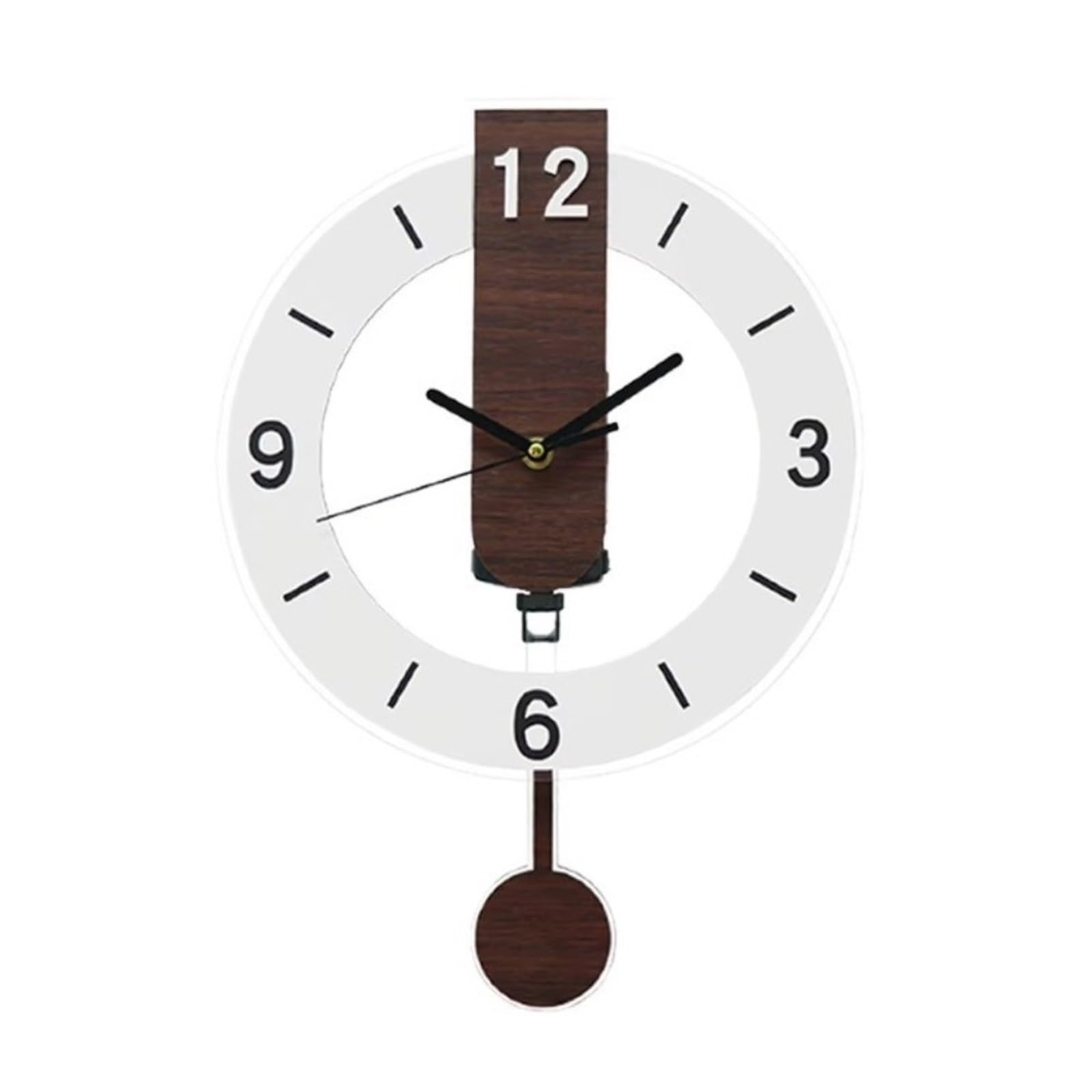 DJSKLDF Wall clock Creative Minimalist Hanging Clock Silent Acrylic Digital Wall Vintage Scale Living Room Decoration(Color2)