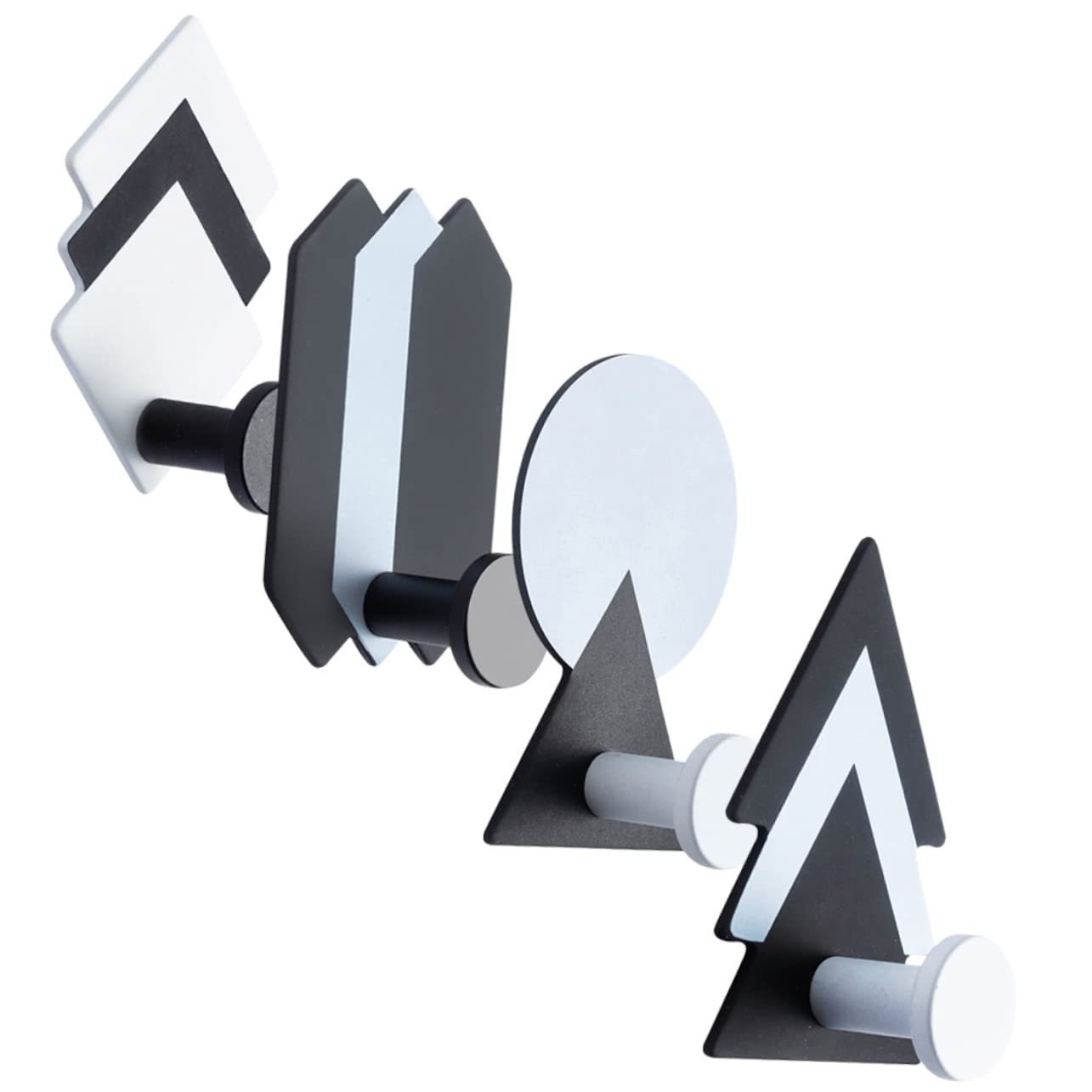 MAGICLULU 12piezas Ganchos Decorativos Autoadhesivos Sin Perforación De Ganchos Para Pared Cocina y Baño Perfectos Para Colgar Toallas Sombreros y Ropa
