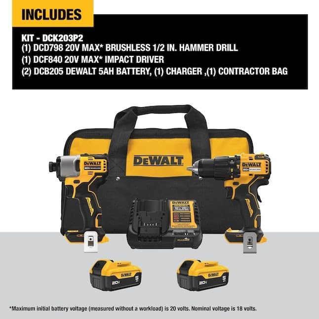 DeWalt DCD798 Combo Kit