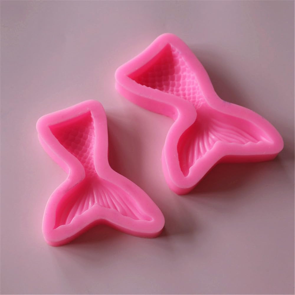 NIXNUT Fondant Cake Chocolate Mould Silicone Cookie Candy Mould Baking DIY Kitchen Tool Party Decorating Mermaid Fish Tail Shape - Image 4