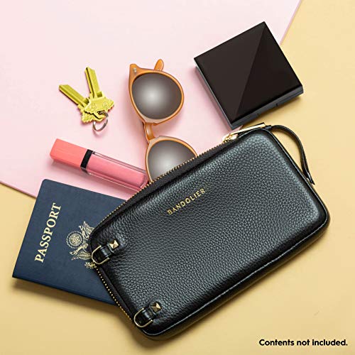 Bandolier Expanded Zip Pouch - Black/Gold - Phone Case & Strap Sold Separately #TOP6