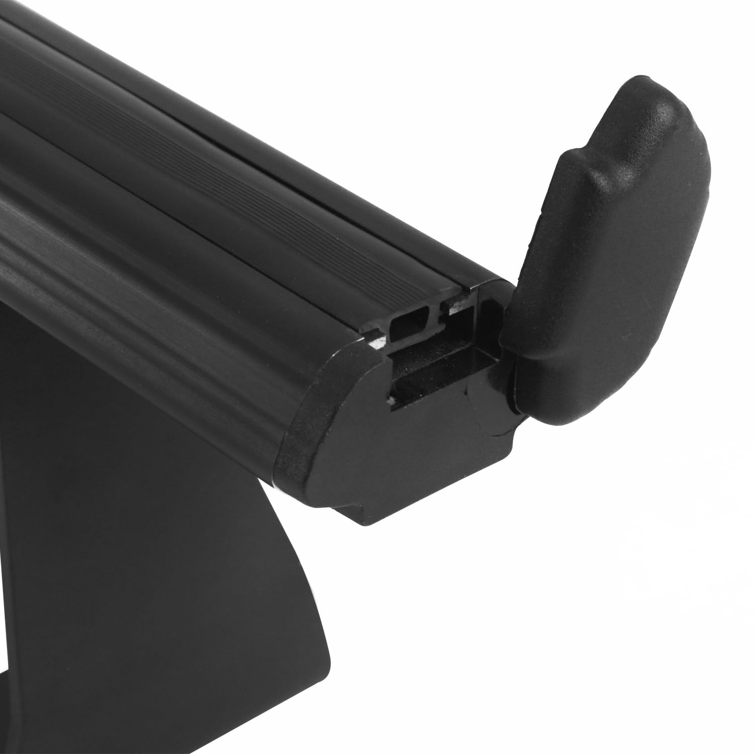 OMAC Heavy Duty Barras de Techo Transversales Compatibles con VW T5 T6 Transporter Multivan Caravelle 2003-2024 – 3 Stangen – Aluminio Negro