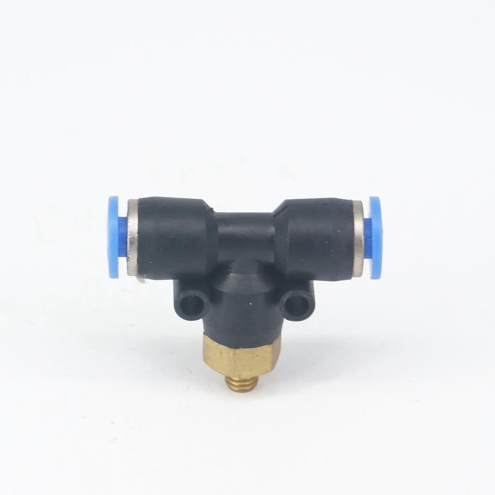 Connessione pneumatica Rapida, raccordi Pneumatici 5 pz M5 Maschio for Adattarsi al Tubo O/D 4mm Pneumatico Tee 3 Vie nel Connettore Unione A Sgancio Rapido Raccordo Aria Idraulico