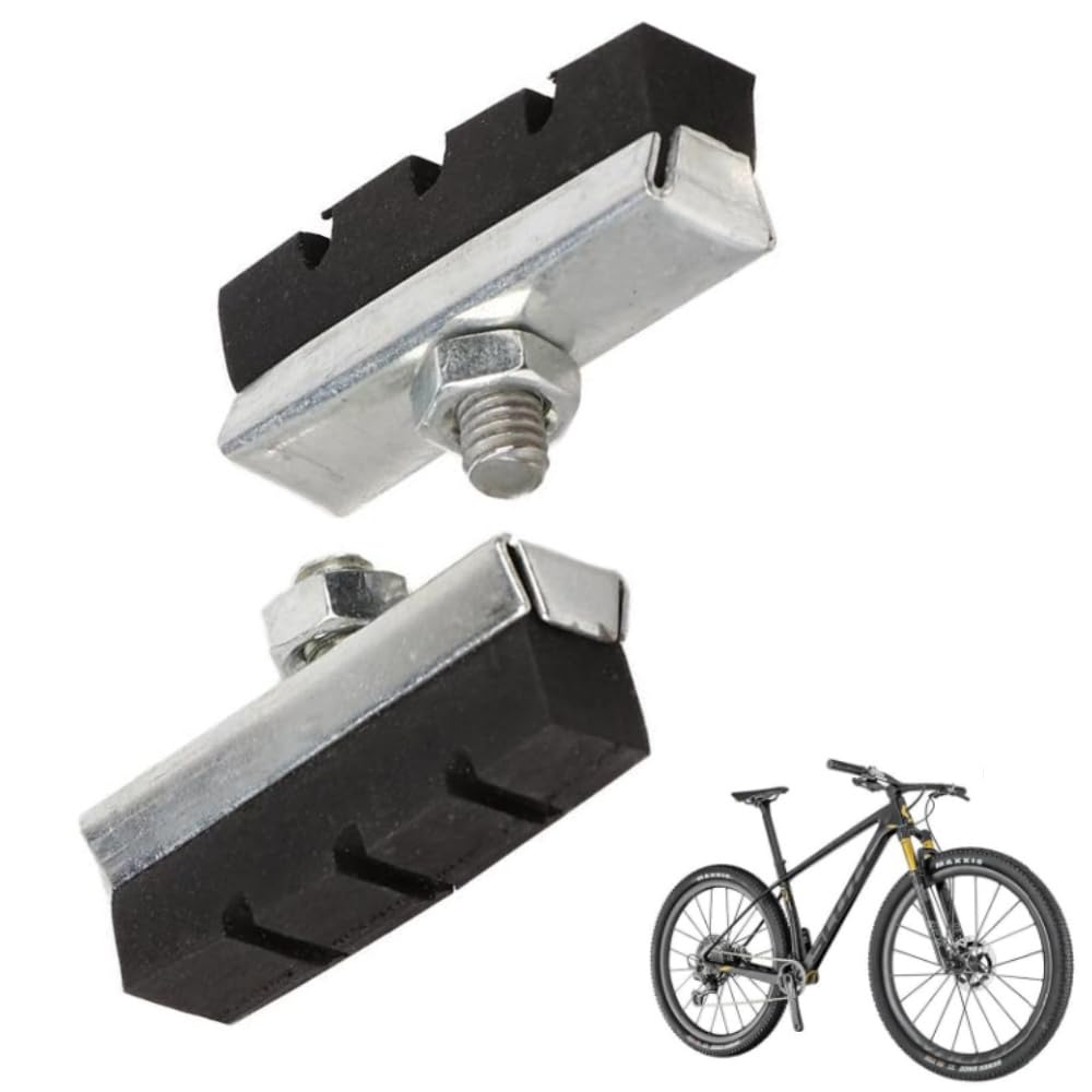 Jindizi 自転車ぶれーきパット, 1ペア自転車 V ブレーキパッドゴム靴黒ブロック耐久性のある ロードバイクアクセサリー