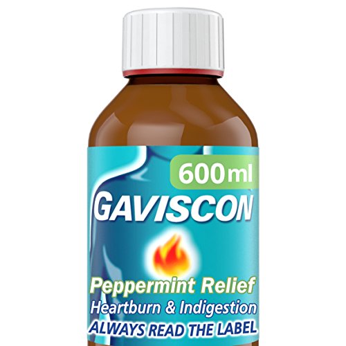 Gaviscon Liquid Heartburn and Indigestion Relief, Peppermint Flavour, 600 ml