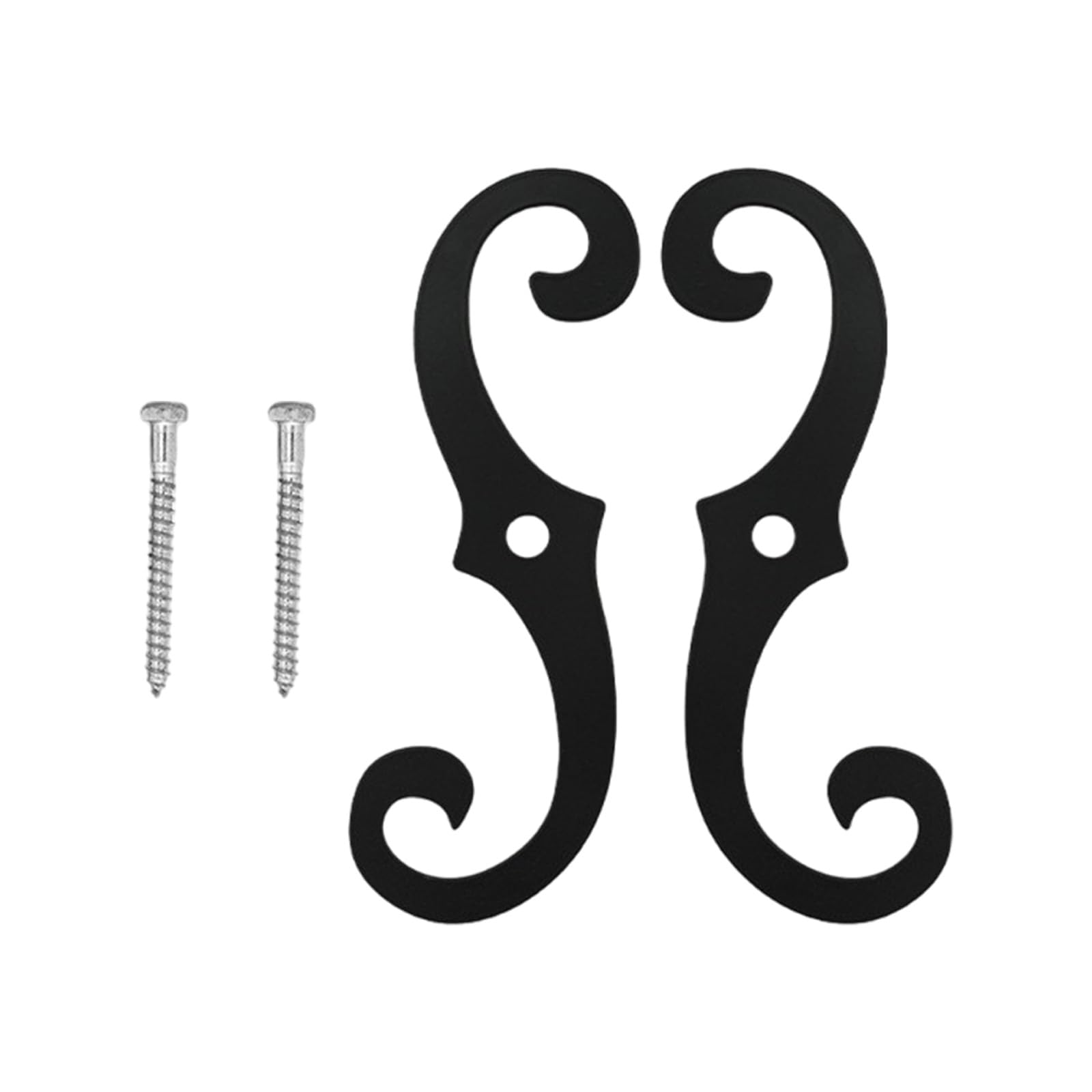 Hsyzygian Of 2 Outdoor Shutter Clamps Sturdy Construction for Enhances Security and Decorative Shutter Fasteners Mounting Brackets
