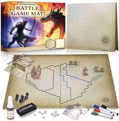 EverGame - Dungeons & Dragons Game Mat - 23x...