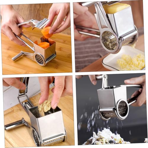 Rallador giratorio manual de queso de acero inoxidable miniatura 6