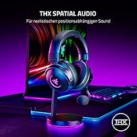 Razer Kraken V3 Pro - Kabelloses Gaming-Headset mit Taptic Technology (Kopfhörer mit sensorischem Touch-Feedback, Triforce 50 mm Treiber, THX Spatial Audio) Schwarz – Ansicht 4