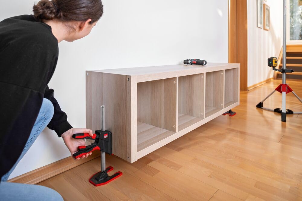 BESSEY BEYCEPS BEY23 - Herramienta de montaje con una sola mano, elevación/expansión de 5 a 230 mm, tensores 170-390 mm, trabajos de montaje con hasta 180 kg de fuerza de elevación, herramienta de
