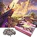 Rompecabezas para Adultos 1000 PS Puzzle Decoración del Hogar Juegos de Diversión Familiar Rompecabezas de Piso Juguete Educativo para Niños, 27.5''x 19.7 ''(Rey Leon)