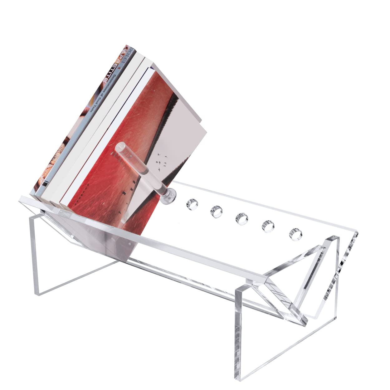 Buy Sumerflos Acrylic Desktop Bookcase, Book Storage Organizer Bookshelves, Clear Mordern op