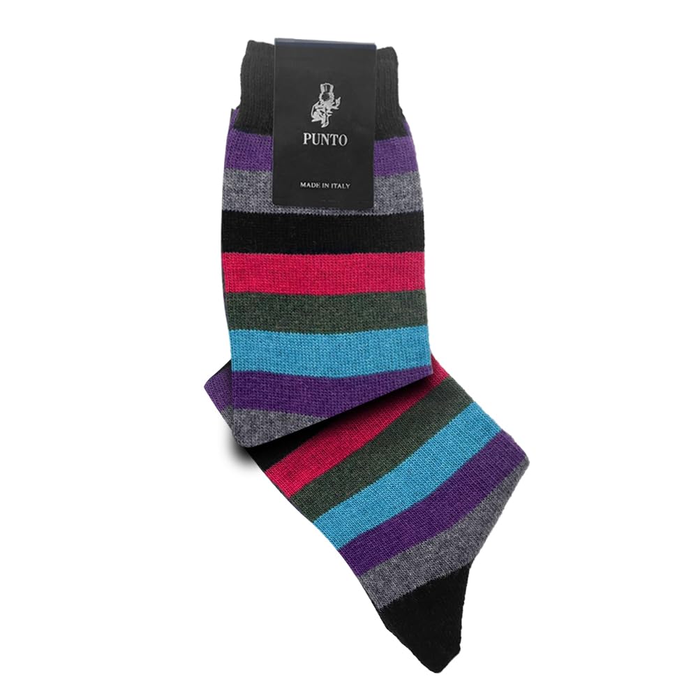 Prisco Calcetines de cachemira para mujer fabricados en Italia | Calcetines de lana y cachemira térmicos de invierno | Largas o cortas | Idea regalo Navidad, Largas Fantas C 2 pares, Talla única