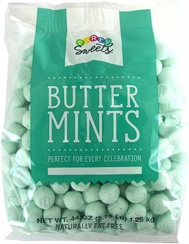 Party Sweets Mint Green Buttermints, 2.75 Pound, Appx. 350 pieces from Hospitality Mints