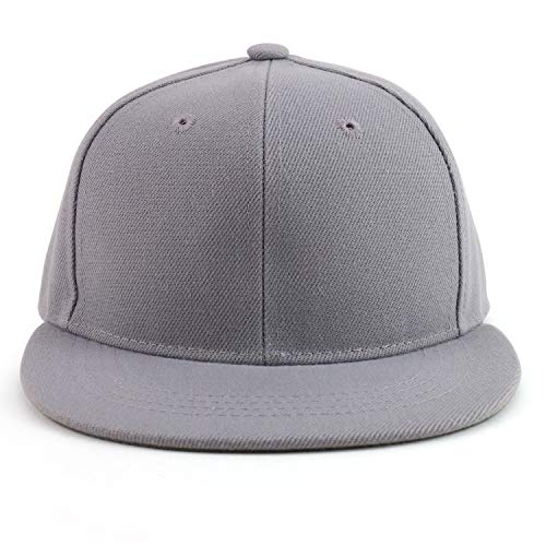 Image of Trendy Apparel Shop Infant to Youth Plain Structured Flatbill Snapback Cap