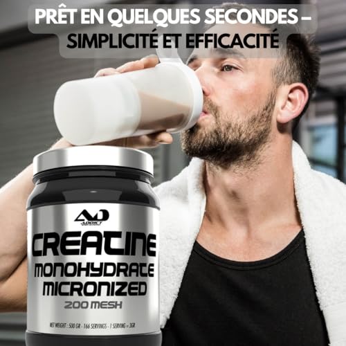 Addict sport nutrition - Créatine monohydrate - Pure & efficace pour force et endurance - Ergogène naturel pour musculation, sports explosifs - 100% sûr - Sans dopage - 200 caps – Image 6