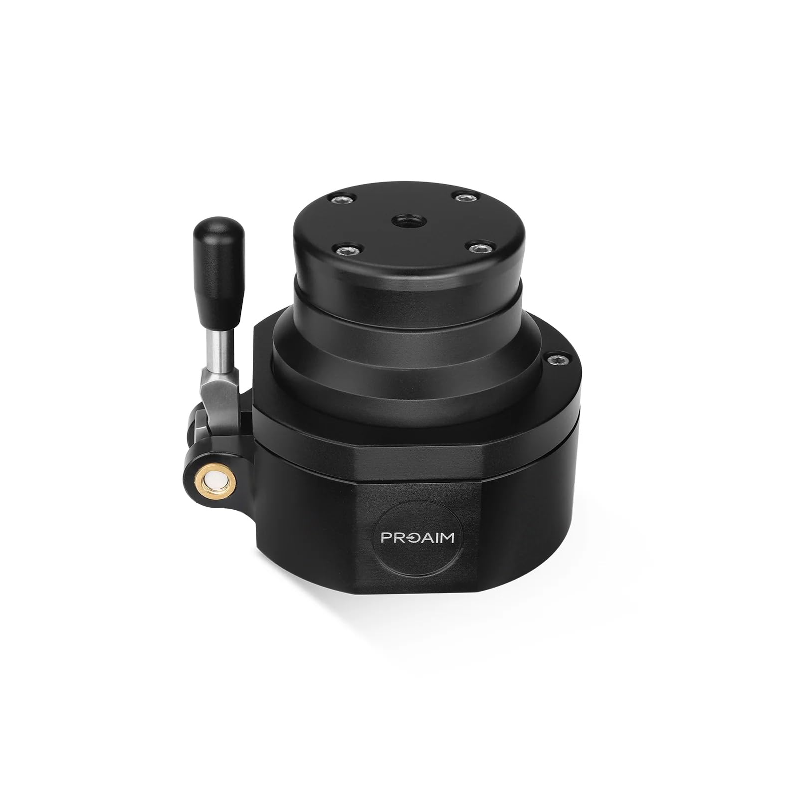 Adaptateur PROAIM Euro/Elemac Rotatif à 360° avec Levier de Blocage pour Chariot de cinéma à Monture européenne, Bazooka, Potence/Grue (RA-282-00)
