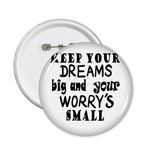 Badge bouton rond rêve et worry DIYthinker, le cadeau idéal pour créatifs