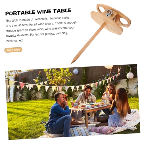 Table pliante de vin portative pour pique-nique chic à la plage - 8
