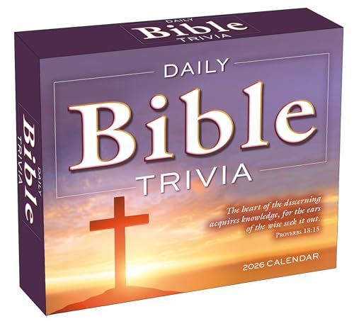 Bible Trivia 2026 Daily Desk Calendar: Boxed...
