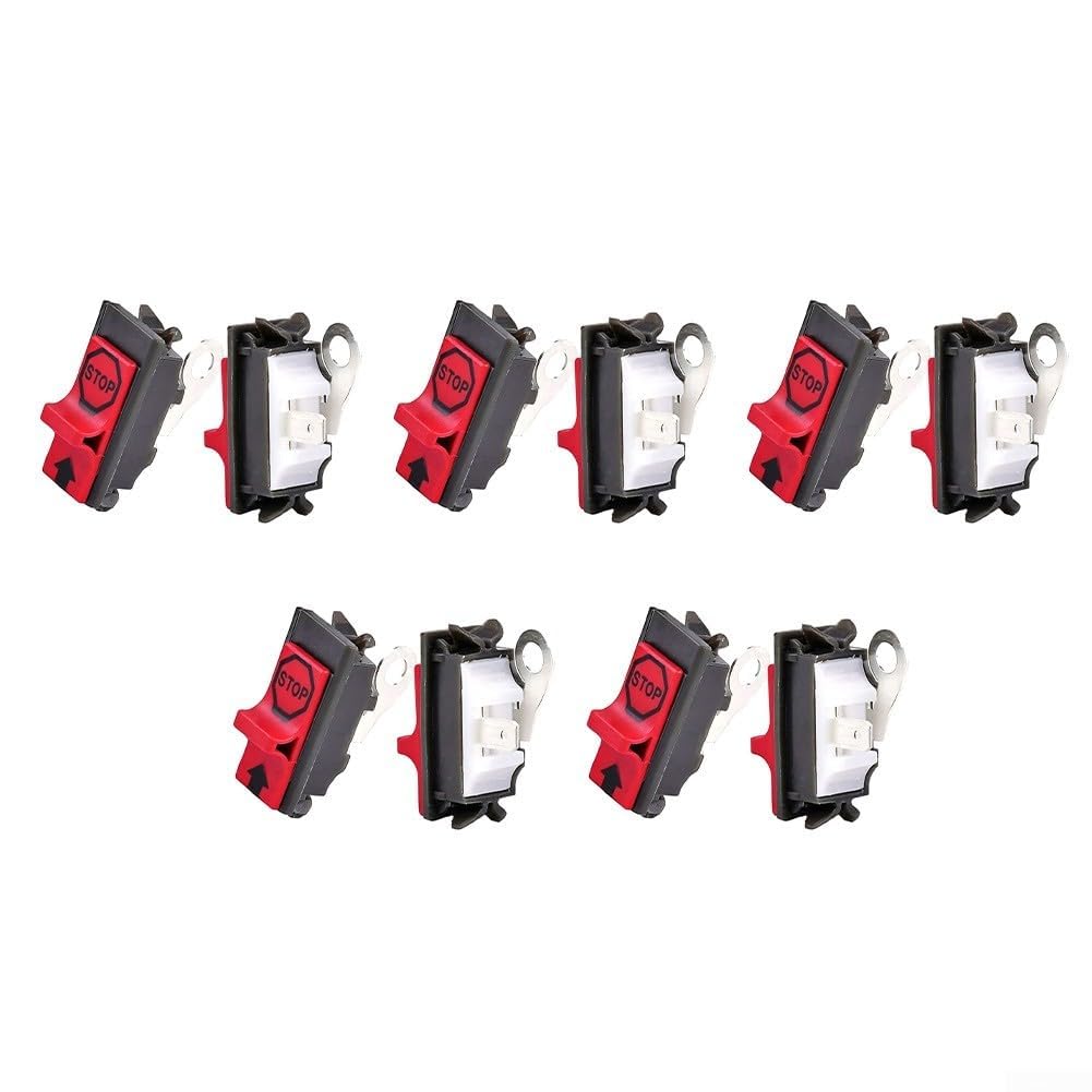 CuddleCraft Rocker-Style Stop Start Switch Replacement Pack 10pcs for For 365XT 372XP 371 372 336 385 390 Chainsaws OEM Cross Reference 503718201 503098302,Feet Up