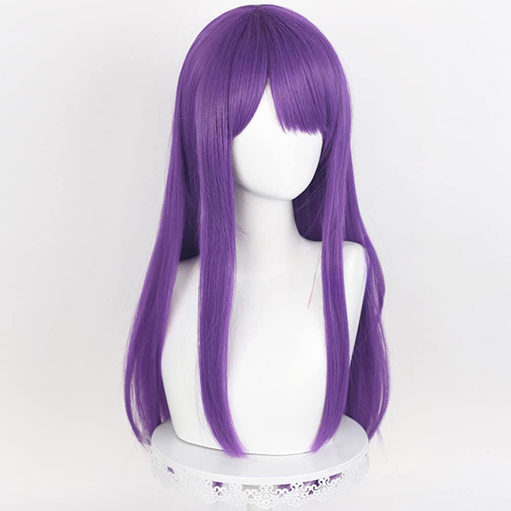 Amazon.co.jp: LAOBAO コスプレ ウィッグ 久保渚咲 紫 ロングヘア