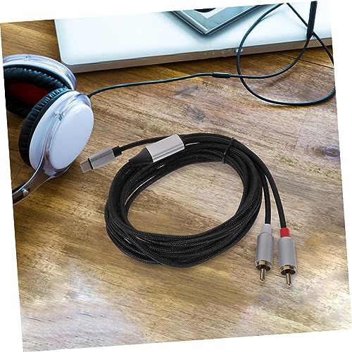 Cable tipo C a RCA OFFSCH con nylon para equipos de audio 3