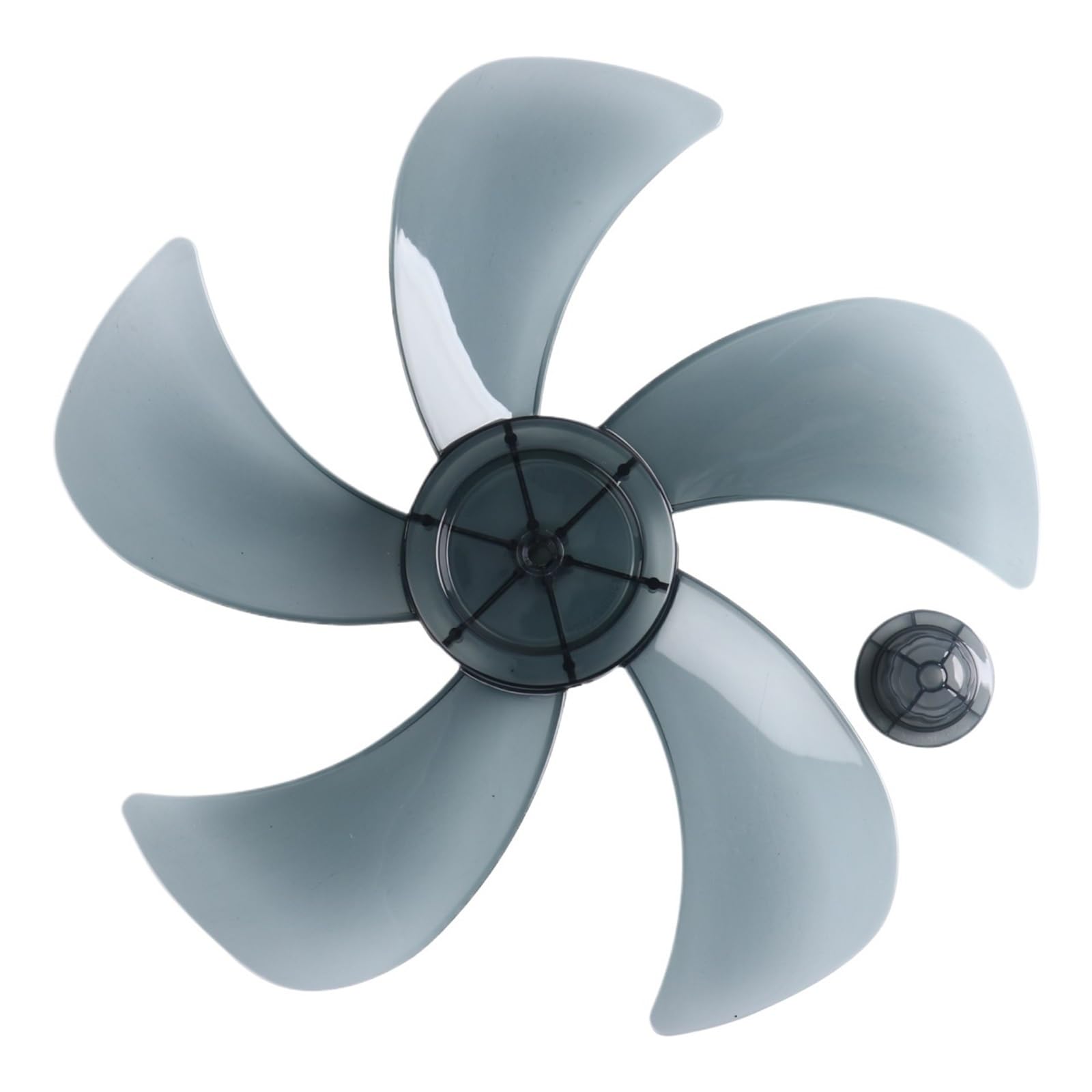 FOELANNE Plastic Fan Blade, ABS Fan Blades Gray 12 Or 14 Inch(Gray 14 Inch)
