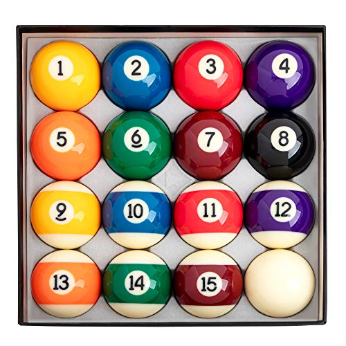 Blackfox Pool Balls, Billiard Balls, with 16 Pool Balls Regulation Size