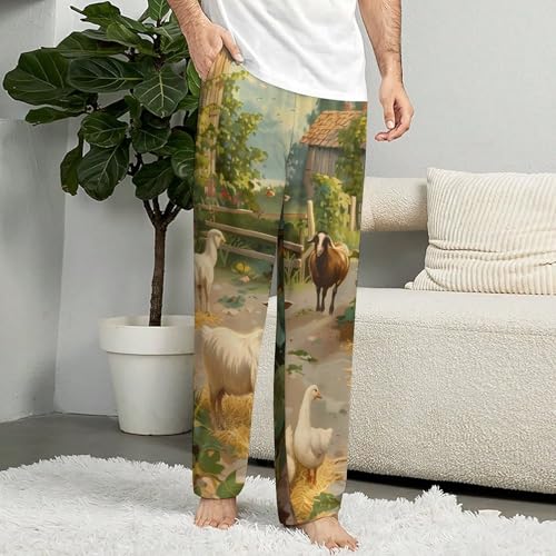Hunt Goats Ducks Pajama Pants Long Pj Bottoms Soft Lounge Pants Casual Sleepwear Sleep Pant for Men Women3