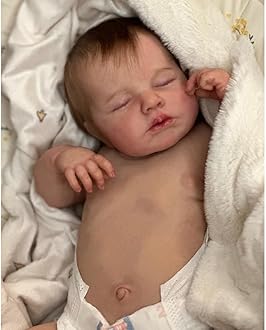 Lonian Sleeping 20 inch 50cm Full Body SiliconeVinyl Real Touch Baby Lifelike Reborn Dolls Realistic Newborn Baby Doll Boy Toy Xmas Gift (girl)