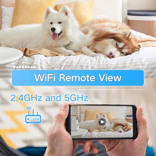JLRKENG WiFi Picture Frame Camera, 1080P HD Security Cameras Wireless Mini Nanny Cam with Remote View, Motion Detection Video Recorder for Pet Monitor, Home, No Audio