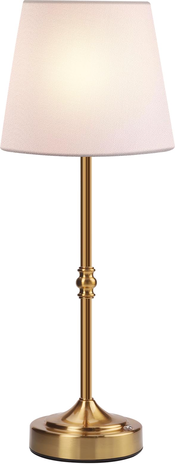 Photo 1 of ***Does not turn on***Rechargeable Cordless Table Lamp, 5000mAh Battery Operated Lamp, Wireless 3-Level Dimmable Touch Lamp, Portable Night Bedside Brass Lamp, Desk Light for Home Decor, Patio, Restaurant, Dinning